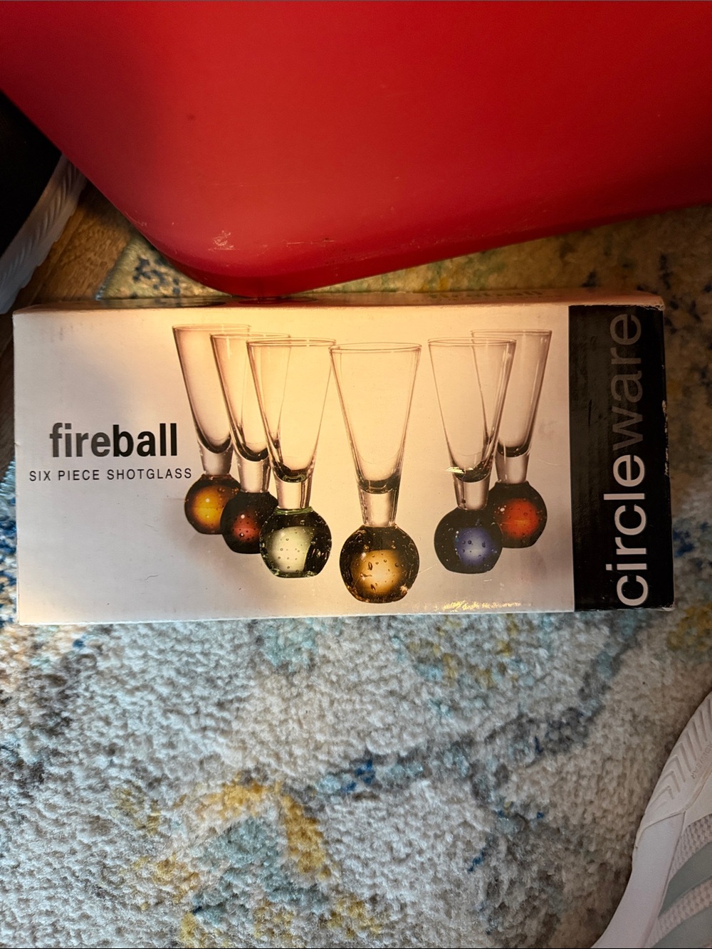 Vintage Circleware Fireball Six-Piece Shot Glass Set - Multicolor